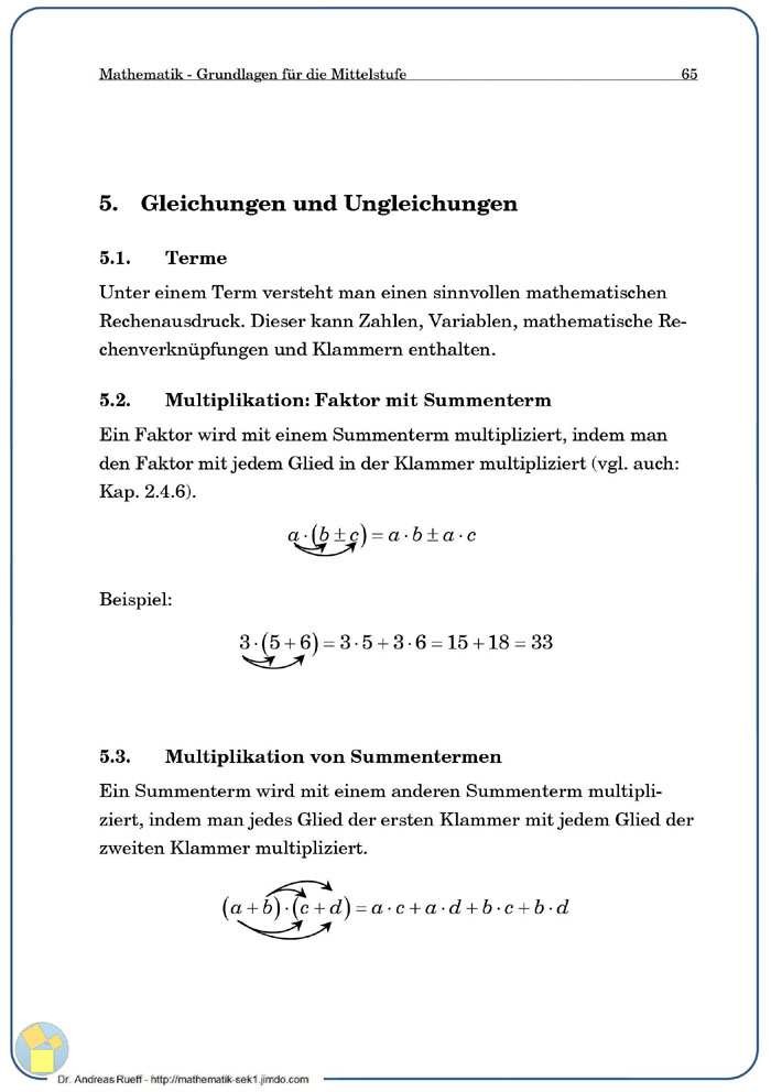 Gleichungen und Ungleichungen